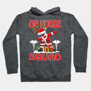 Christmas On Nurse Squad Reindeer Pajama Dabing Santa Hoodie